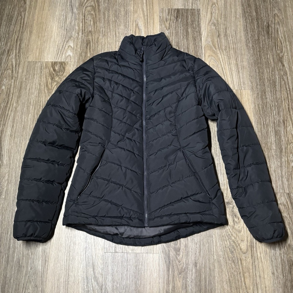 DSG Women's Insulated Puffer Jacket Size XS Black 2 zip pockets Full Zip